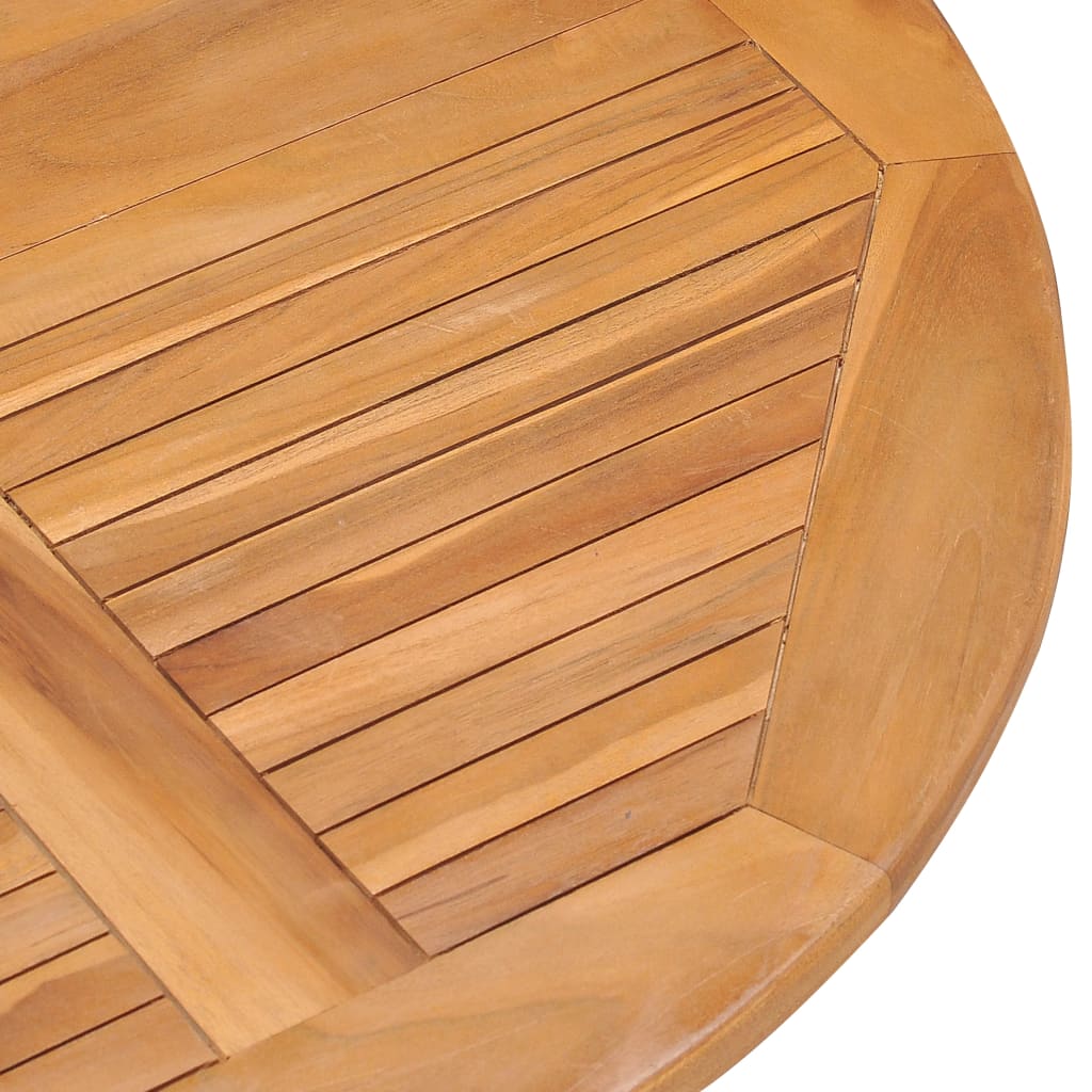 Ensemble à manger d'extérieur pliable 5 pcs Bois solide de teck