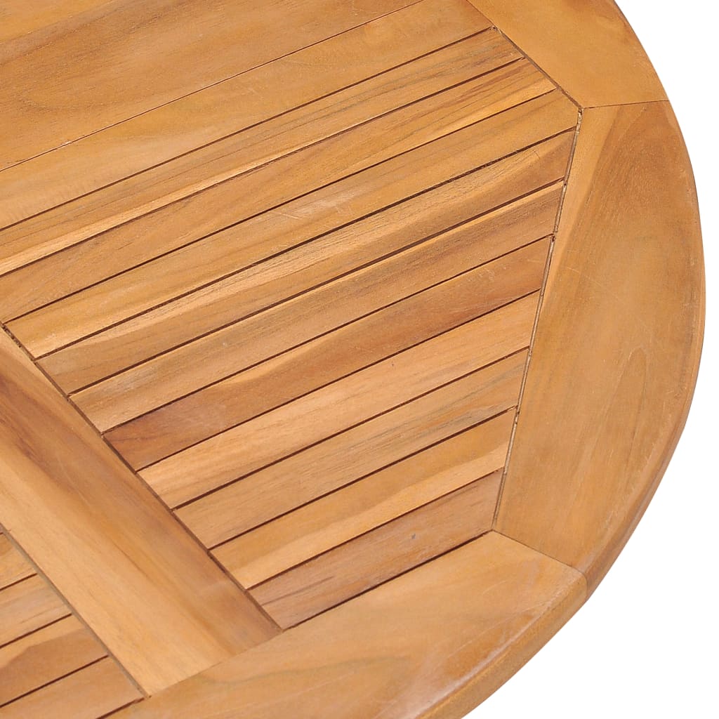 Ensemble à manger d'extérieur pliable 5 pcs Bois solide de teck