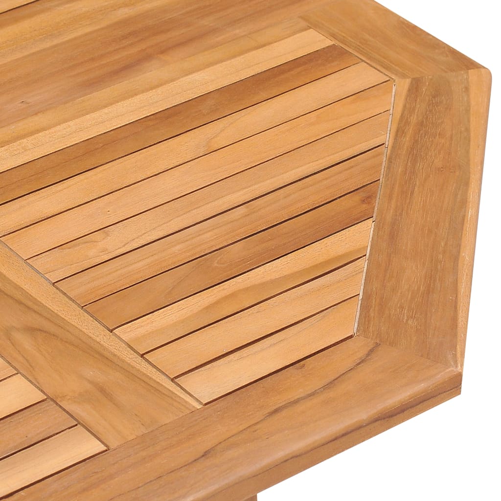 Ensemble à manger d'extérieur pliable 5 pcs Bois solide de teck
