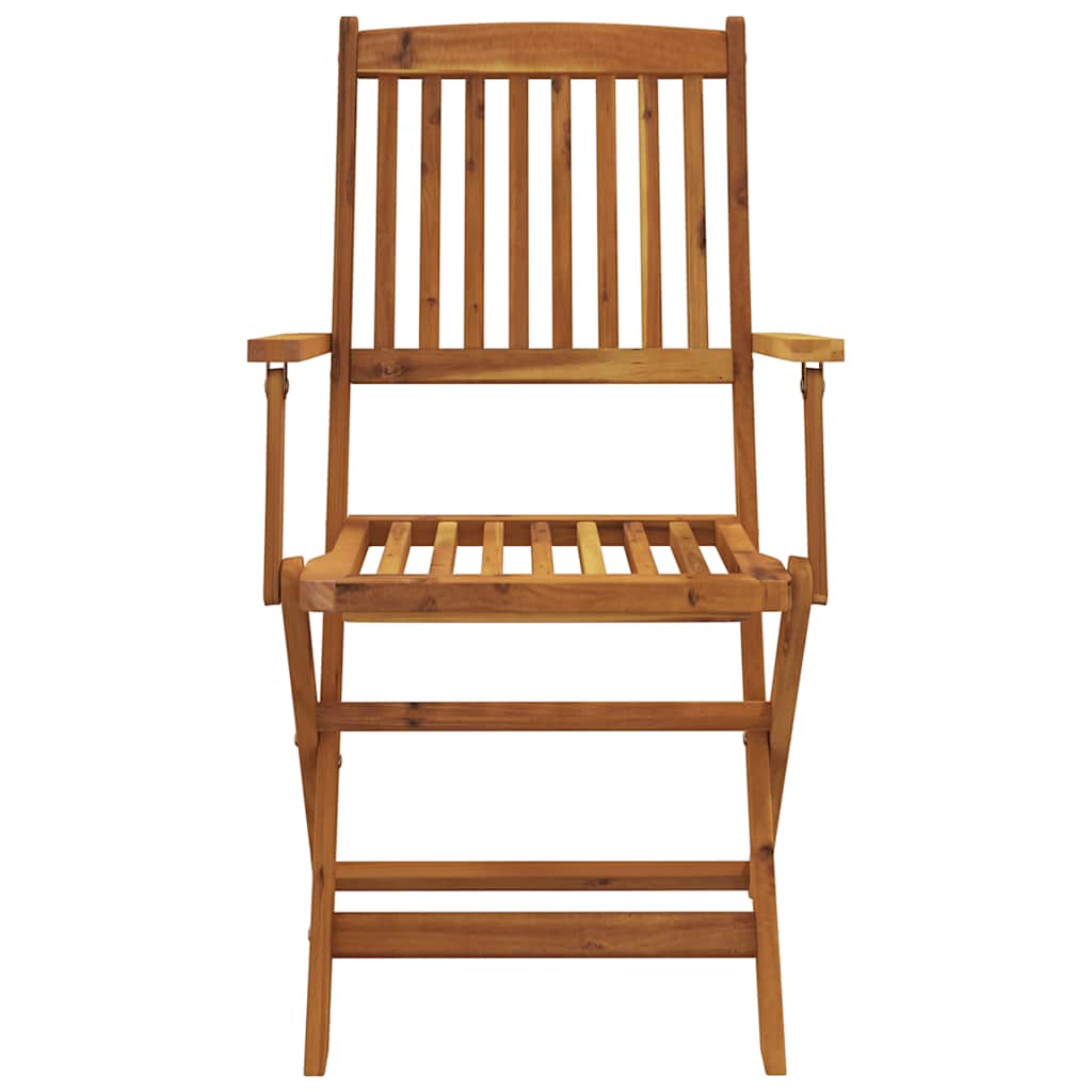 Ensemble à manger de jardin pliable 7 pcs bois d'acacia solide