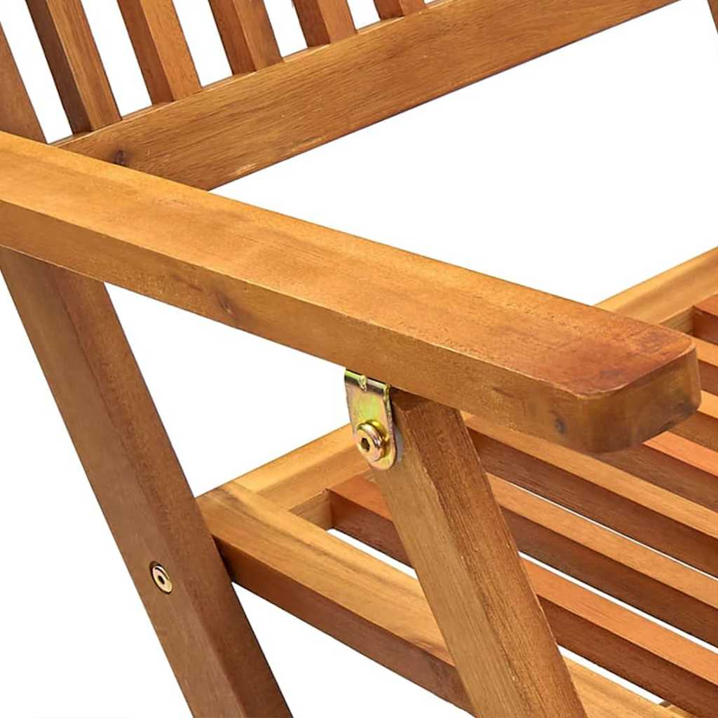 Ensemble à manger de jardin pliable 7 pcs bois d'acacia solide