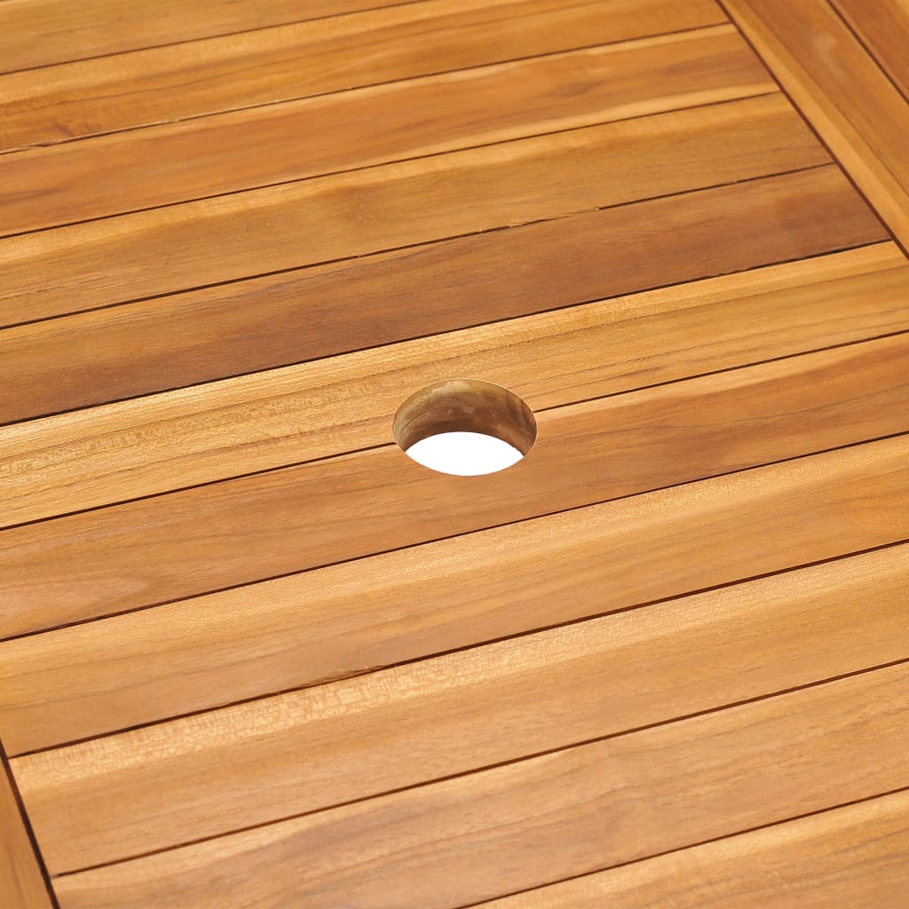 Ensemble à manger de jardin 5 pcs Bois de teck massif