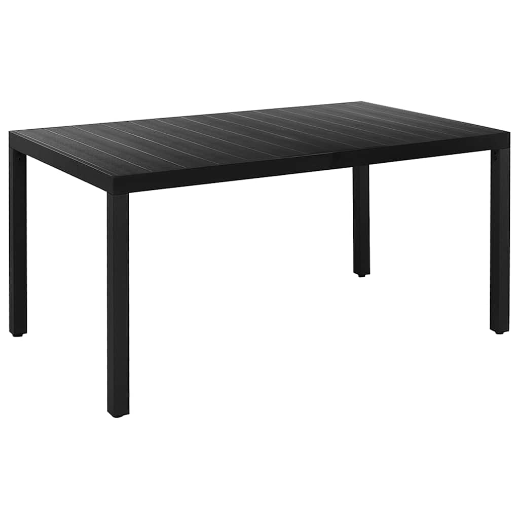 Ensemble à manger de jardin 5 pcs noir et marron - XIOS
