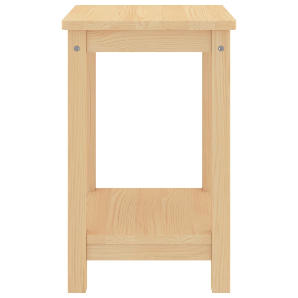 Table de chevet naturel 35x30x47 cm bois de pin massif