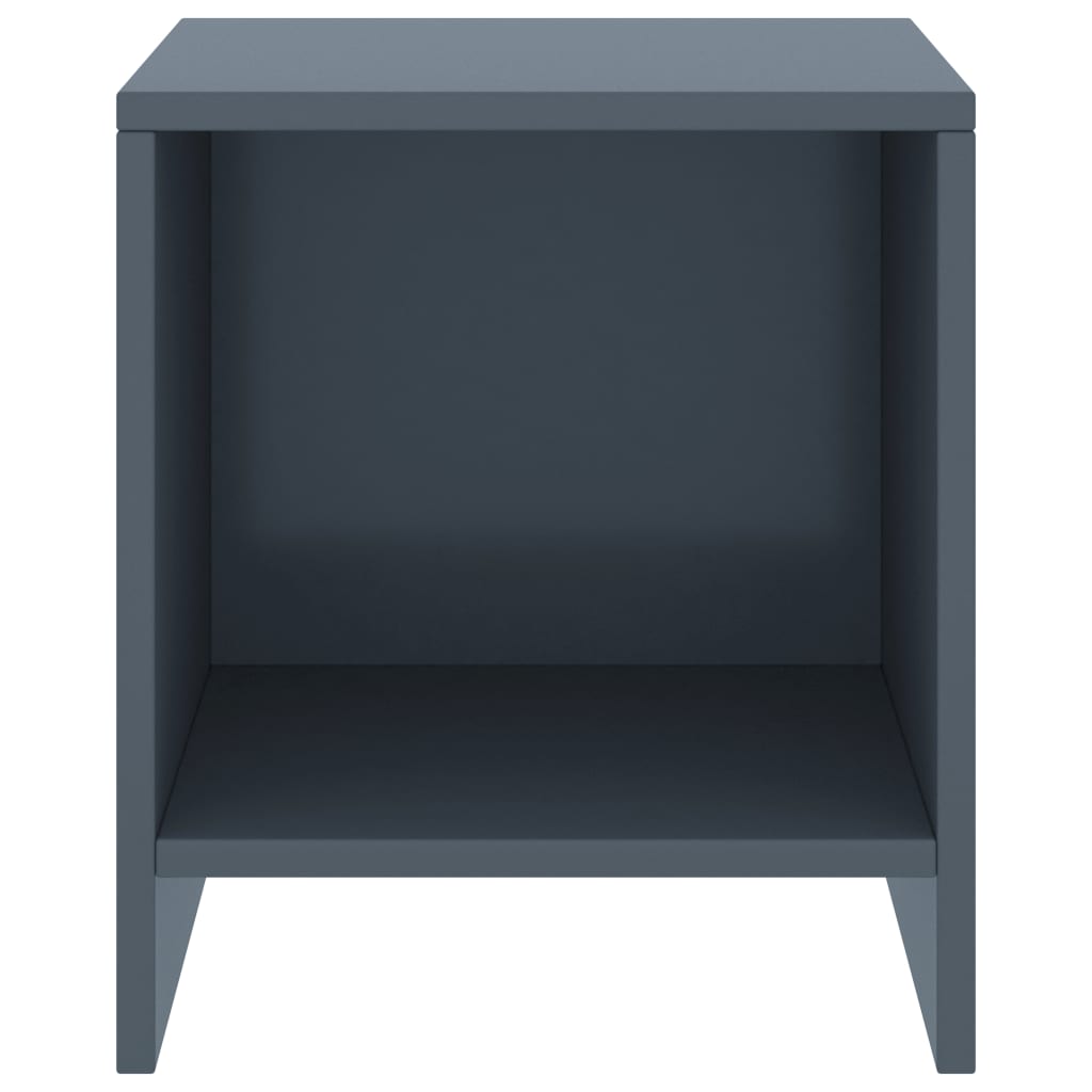 Tables de chevet 2 pcs Gris clair 35x30x40cm Bois de pin massif - XIOS