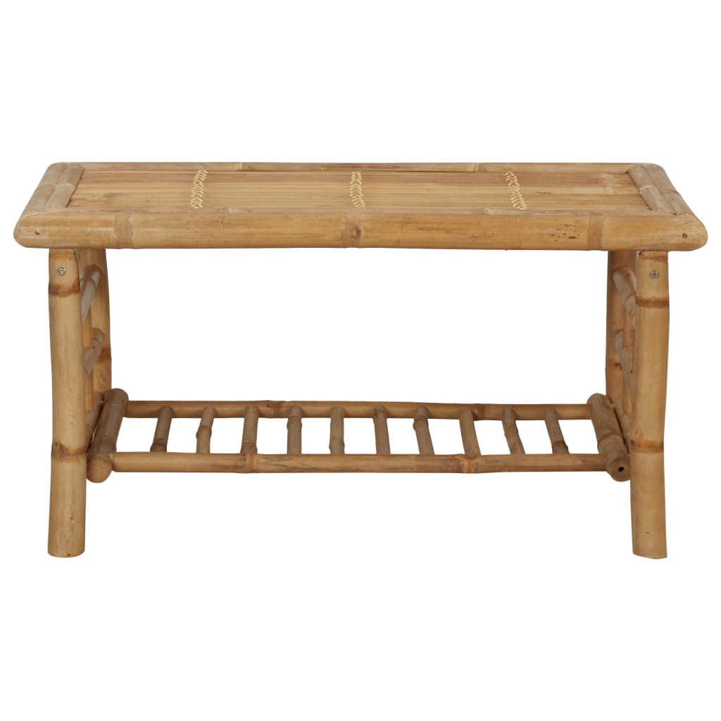 Salon de jardin 4 pcs avec coussins Bambou
