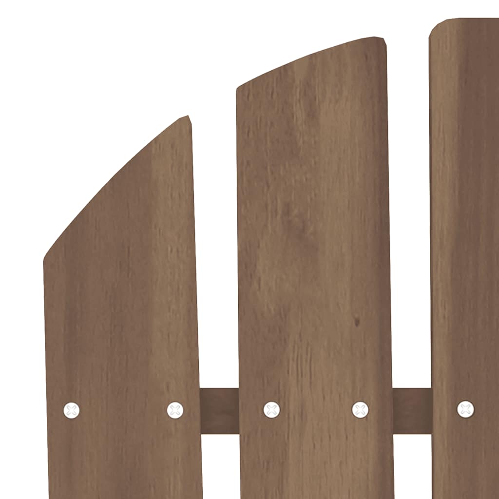 Chaise de jardin Adirondack avec table Bois de sapin Marron