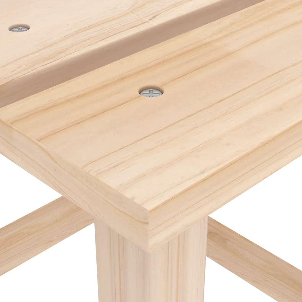Chaise de jardin Adirondack avec table Bois de sapin massif