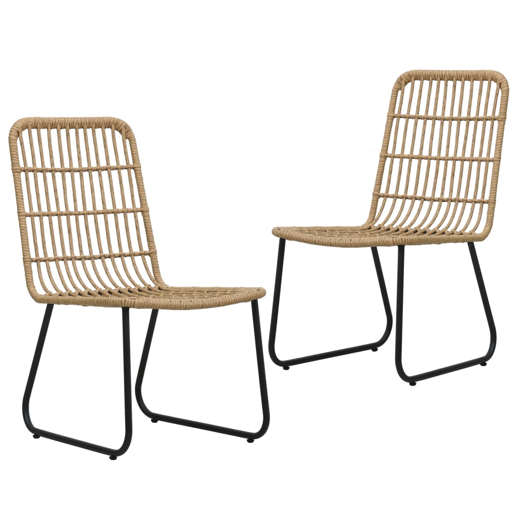 Ensemble à manger d'extérieur 3 pcs résine tressée et verre