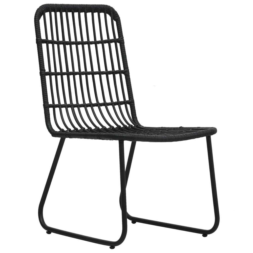 Ensemble à manger d'extérieur 9 pcs résine tressée et verre