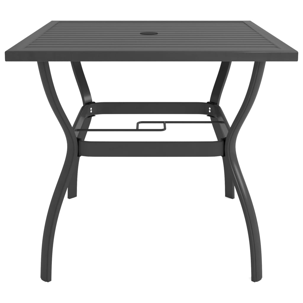 Ensemble à manger de jardin 3 pcs textilène et acier