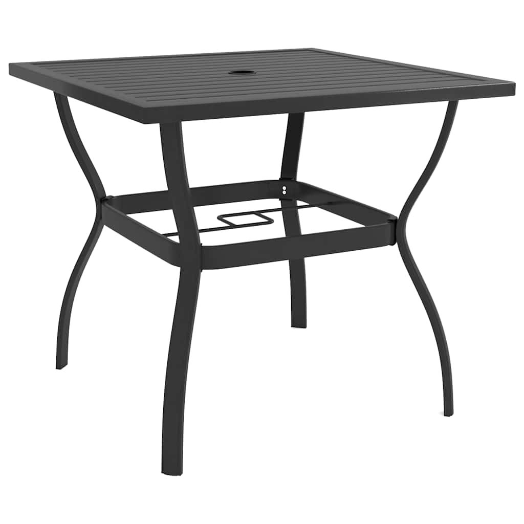 Ensemble à manger de jardin 5 pcs textilène et acier