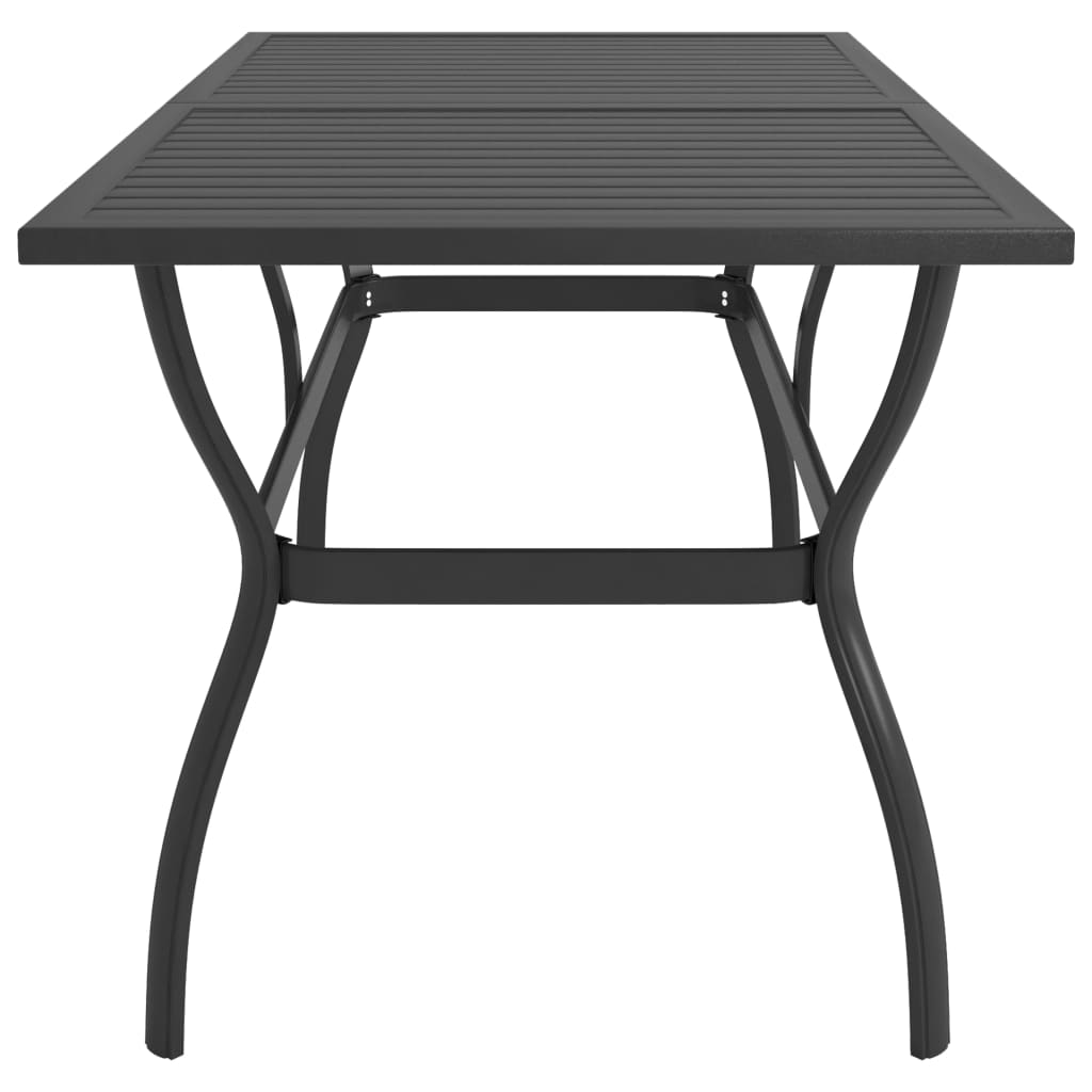 Ensemble à manger de jardin 7 pcs textilène et acier