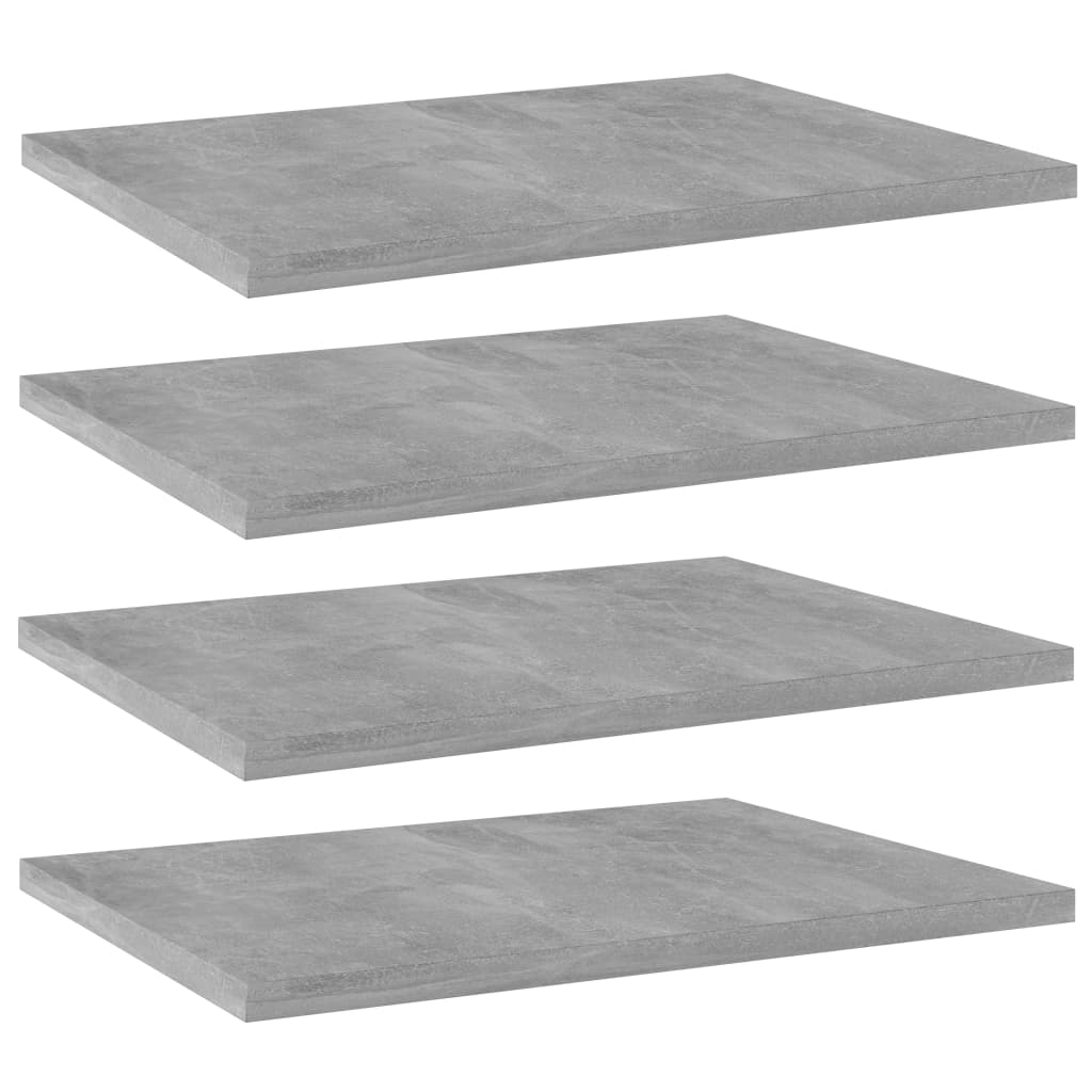 Panneaux de bibliothèque 4 pcs gris béton bois d’ingénierie - XIOS