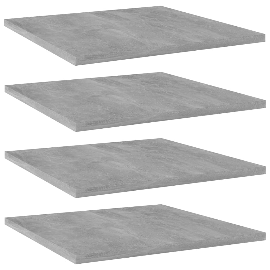 Panneaux de bibliothèque 4 pcs gris béton bois d’ingénierie - XIOS