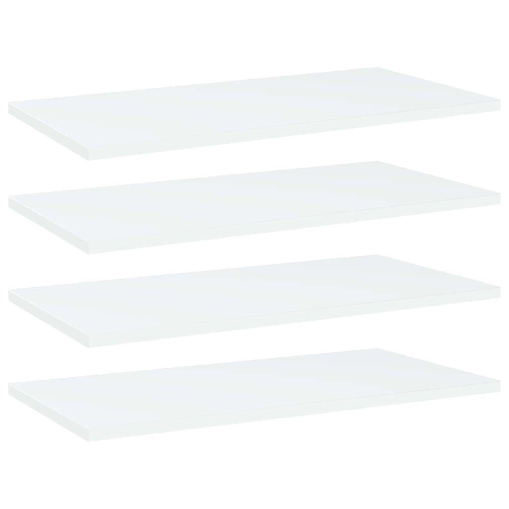 Panneaux de bibliothèque 4 pcs Blanc 60x30x1,5 cm Aggloméré - XIOS