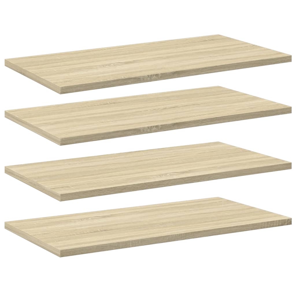 Panneau de bibliothèque 4pcs Chêne sonoma 60x30x1,5cm Aggloméré - XIOS