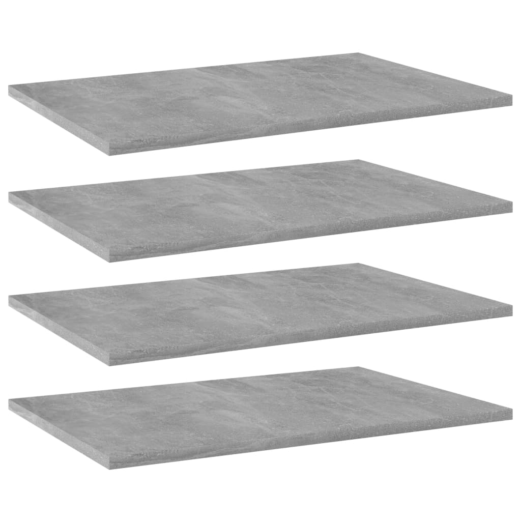 Panneaux de bibliothèque 4 pcs gris béton bois d’ingénierie - XIOS