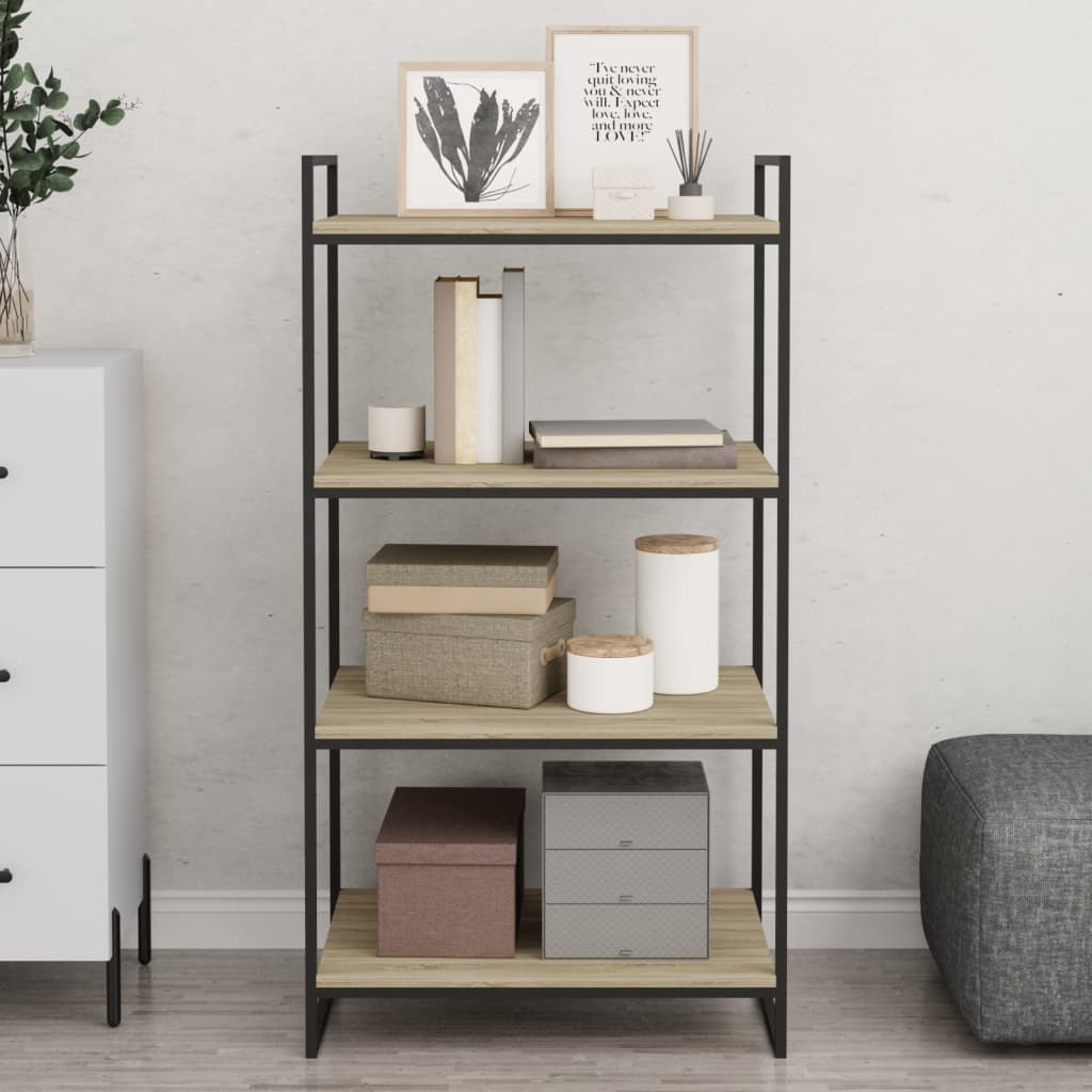 Panneau de bibliothèque 8pcs Chêne sonoma 60x50x1,5cm Aggloméré - XIOS