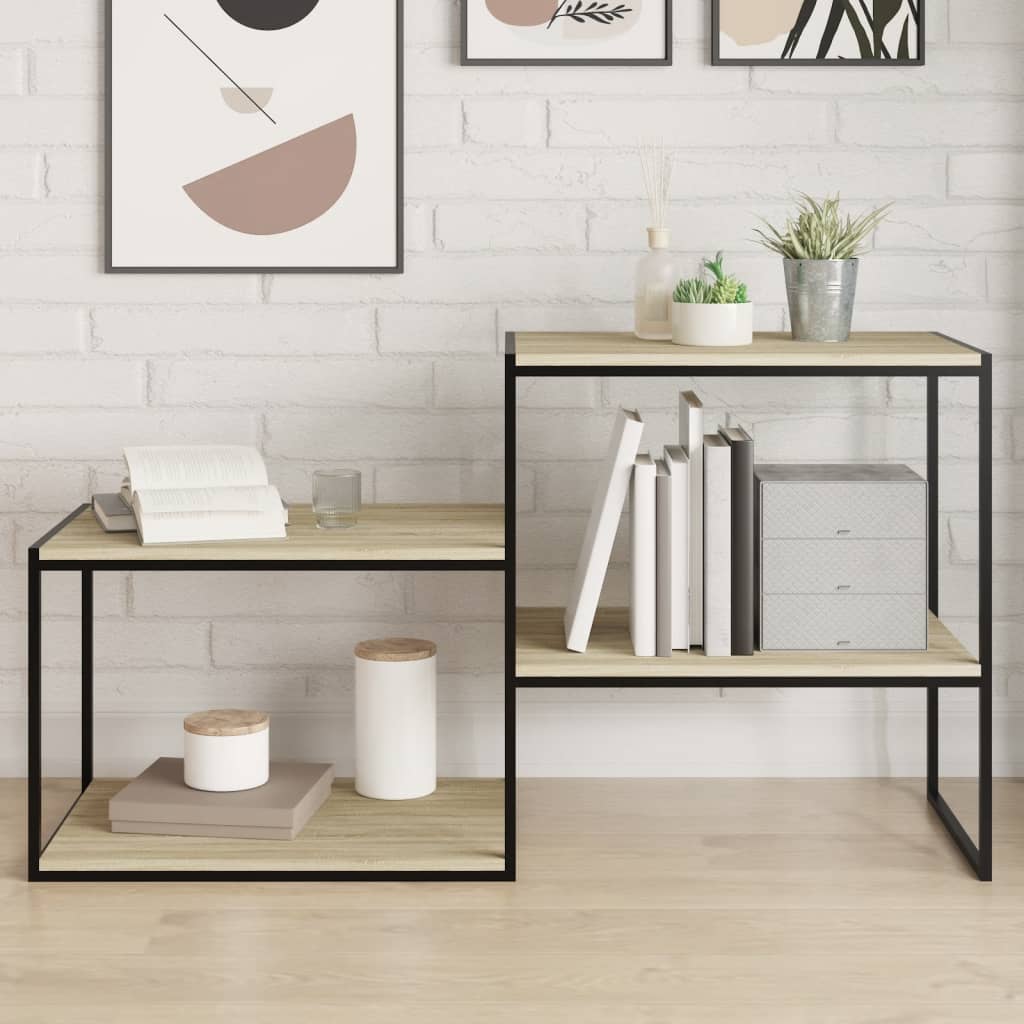 Panneau de bibliothèque 8pcs Chêne sonoma 60x50x1,5cm Aggloméré - XIOS