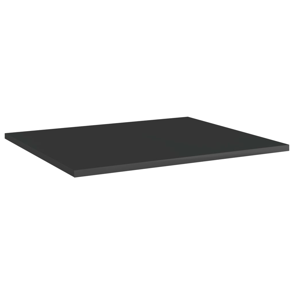 Panneaux de bibliothèque 8 pcs noir brillant bois d’ingénierie - XIOS