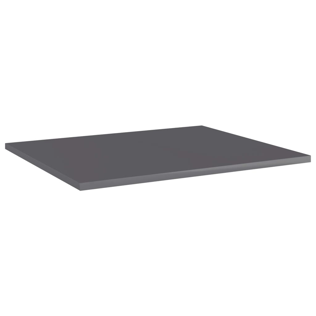 Panneaux de bibliothèque 8 pcs gris brillant bois d’ingénierie - XIOS