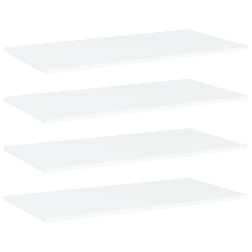 Panneaux de bibliothèque 4 pcs blanc bois d’ingénierie - XIOS