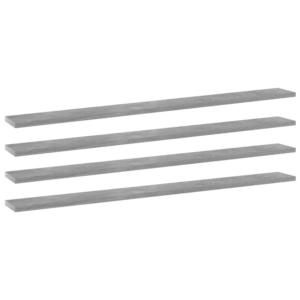 Panneaux de bibliothèque 4 pcs gris béton bois d’ingénierie - XIOS