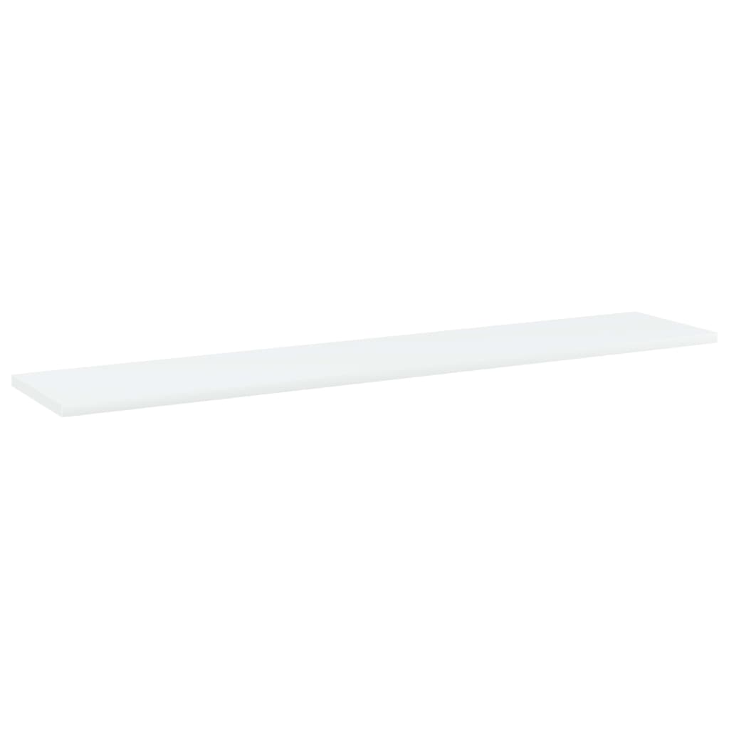 Panneaux de bibliothèque 4 pcs blanc bois d’ingénierie