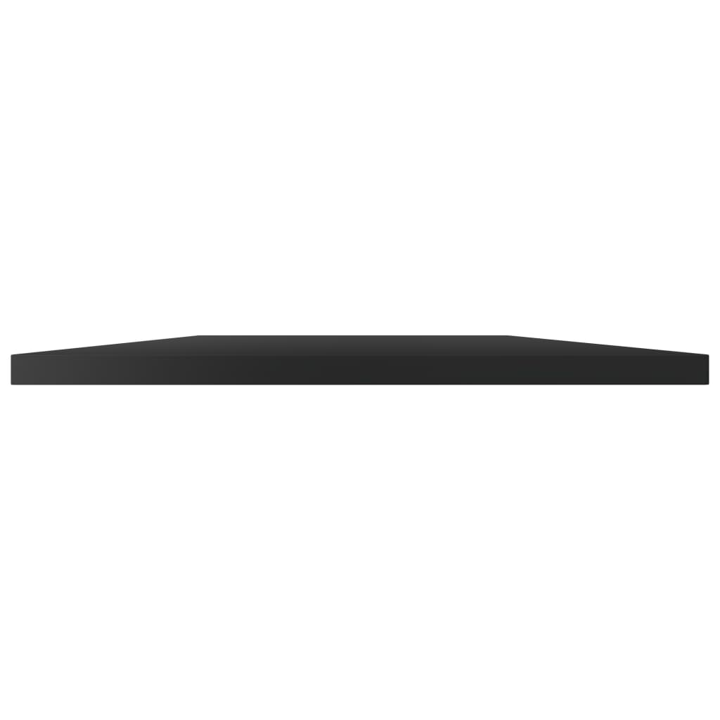 Panneaux bibliothèque 8pcs Noir brillant 100x30x1,5cm Aggloméré