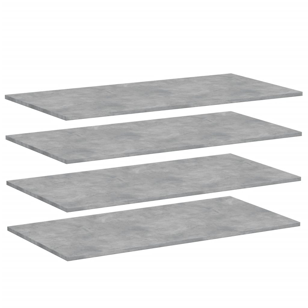Panneaux de bibliothèque 4 pcs gris béton bois d’ingénierie - XIOS