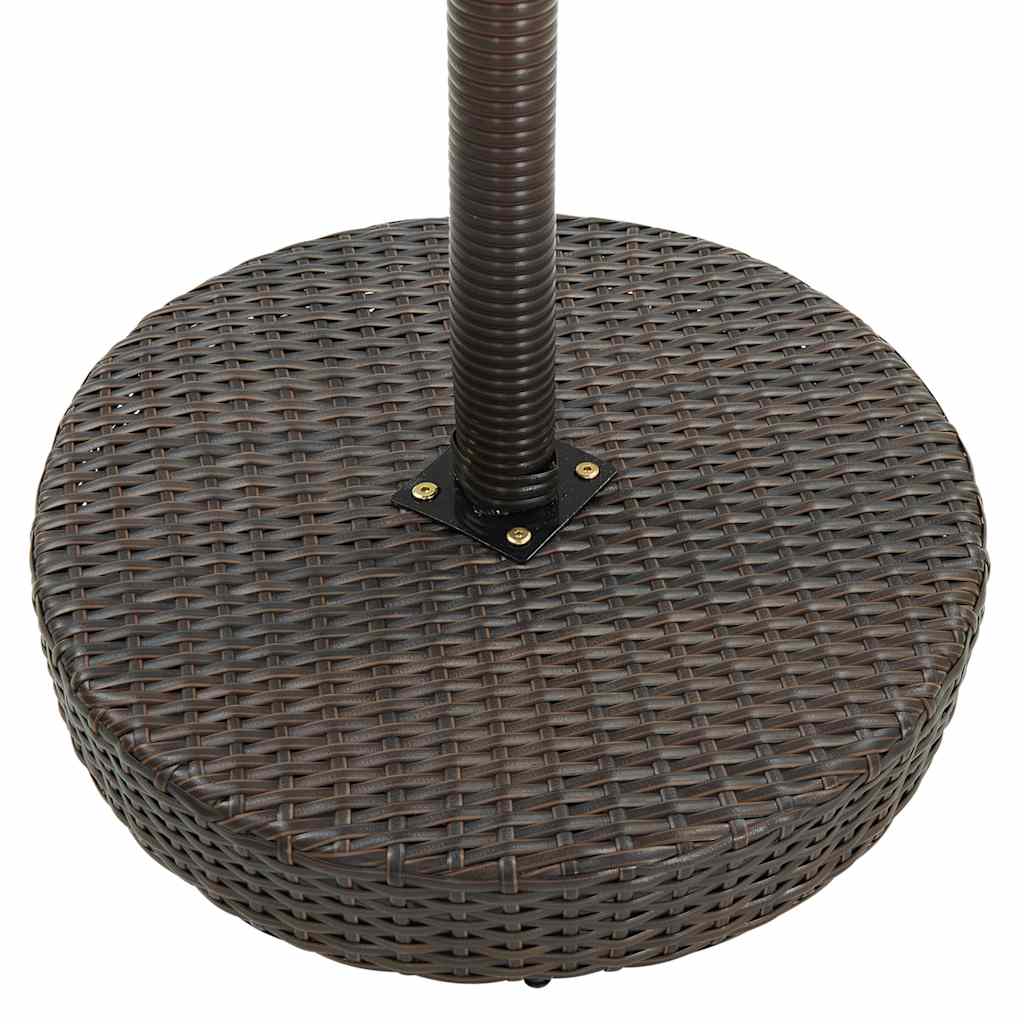 Ensemble de bar de jardin 5 pcs Résine tressée Marron
