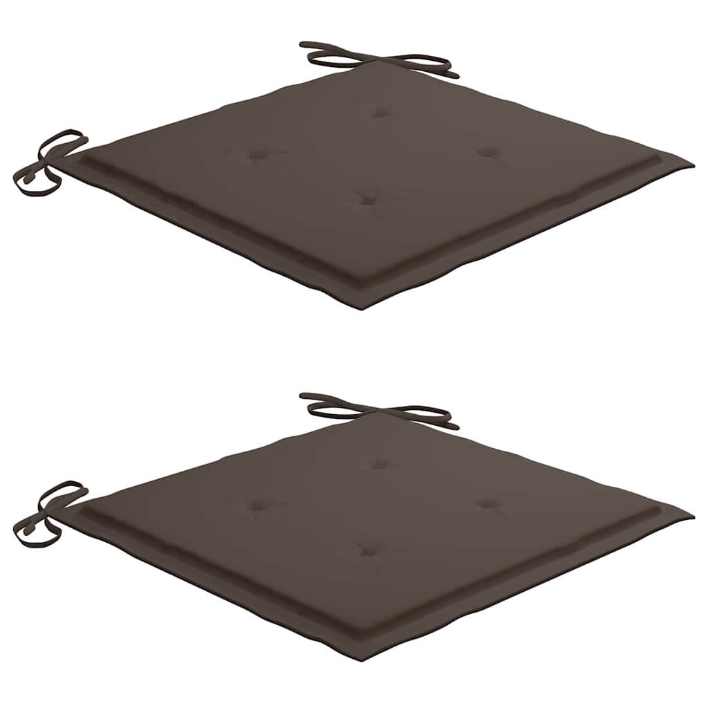 Ensemble à manger d'extérieur pliable avec coussin 3 pcs Teck