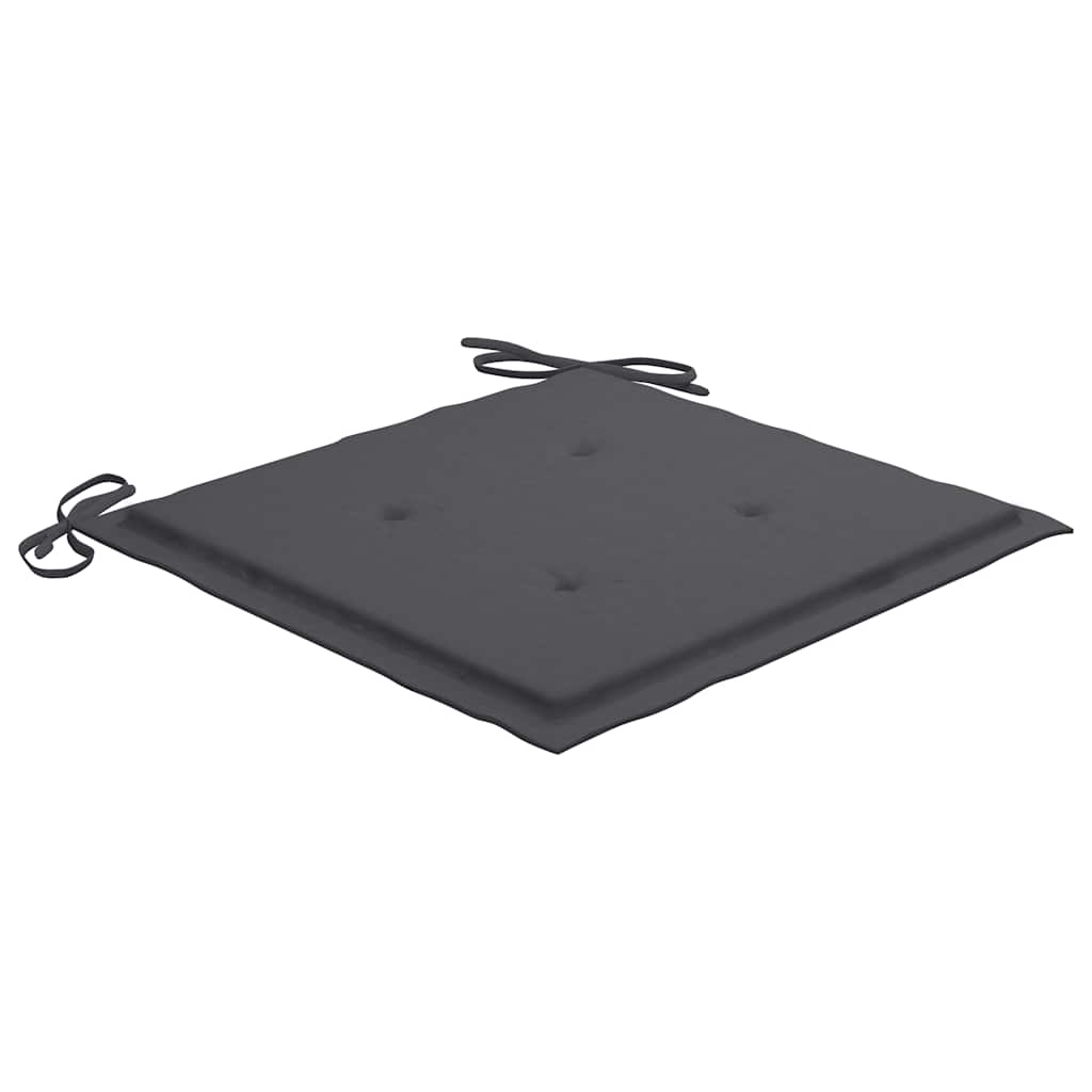 Mobilier à dîner d'extérieur pliable 5 pcs avec coussins bambou
