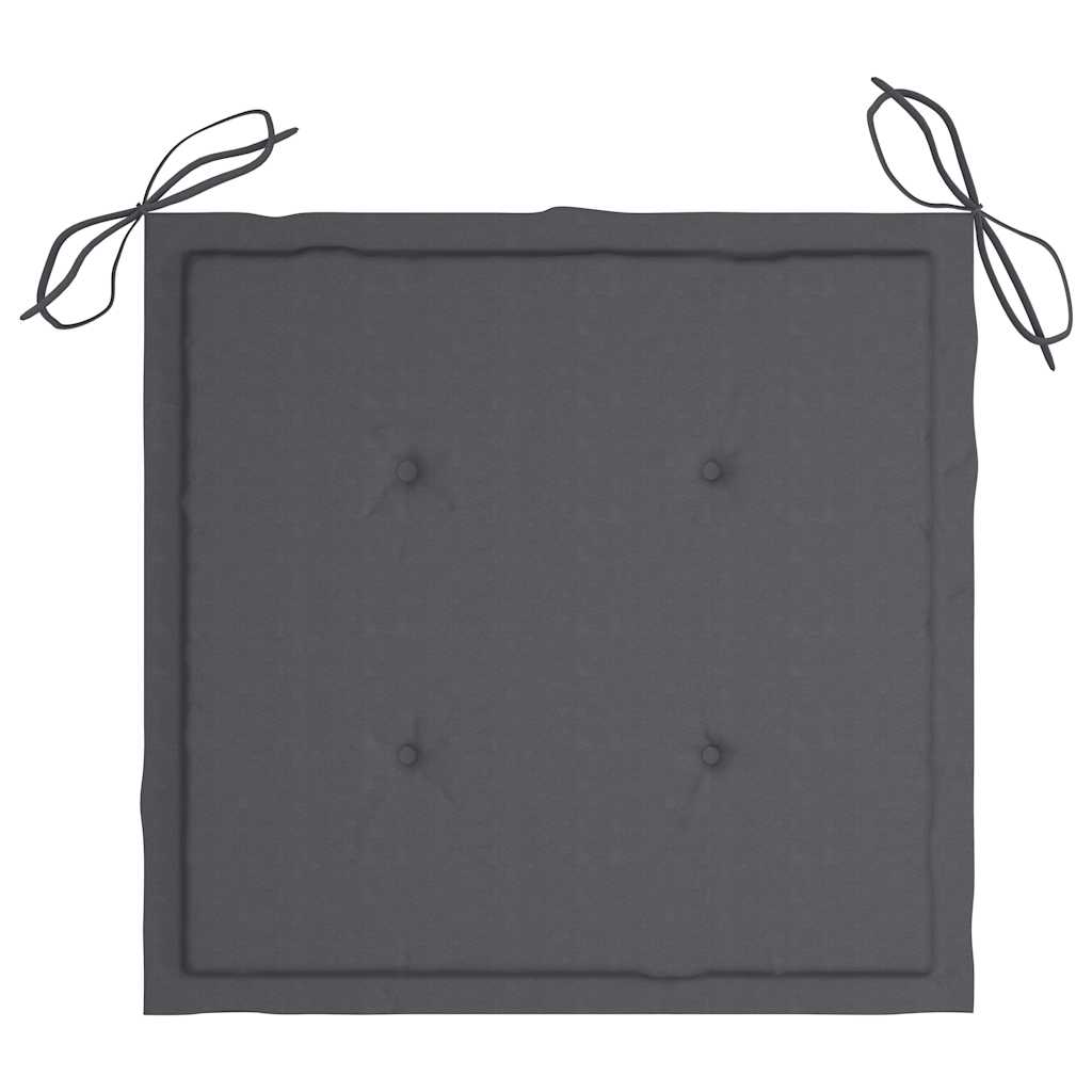 Mobilier à dîner d'extérieur pliable 5 pcs avec coussins bambou