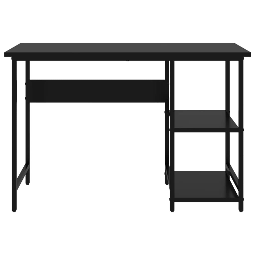 Bureau d'ordinateur Noir 105x55x72 cm MDF et métal - XIOS