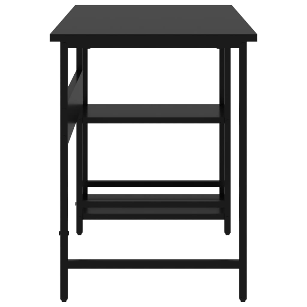 Bureau d'ordinateur Noir 105x55x72 cm MDF et métal - XIOS