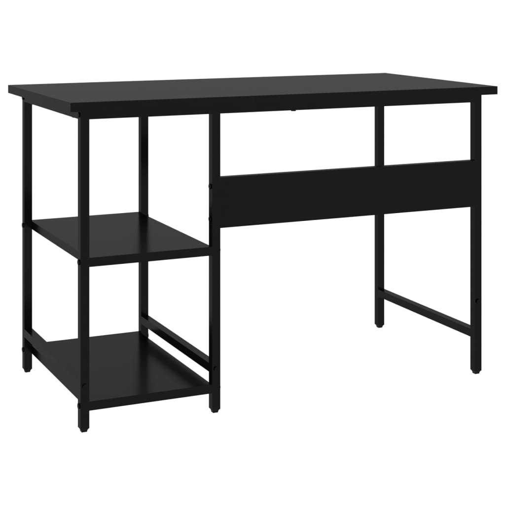 Bureau d'ordinateur Noir 105x55x72 cm MDF et métal - XIOS