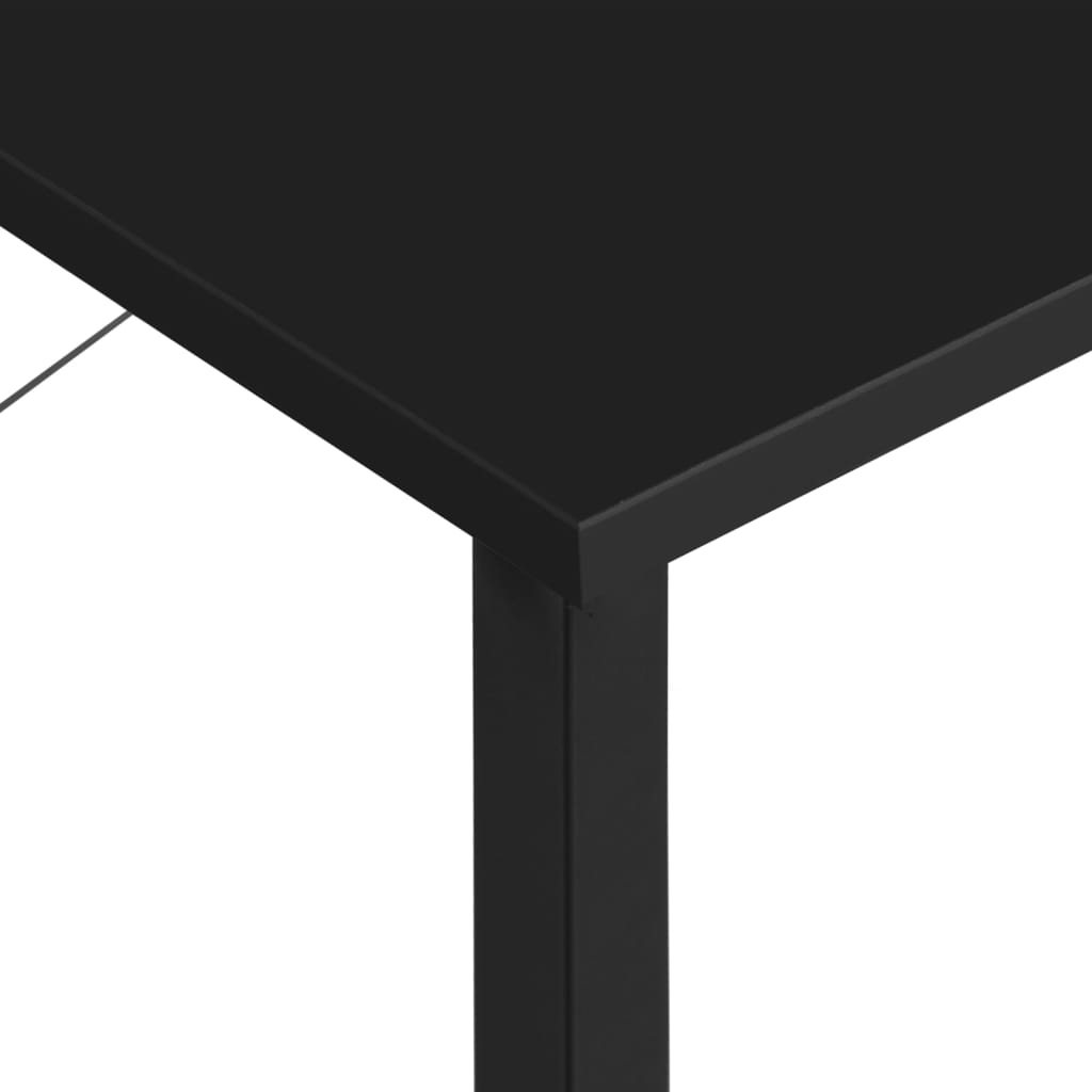 Bureau d'ordinateur Noir 80x40x72 cm MDF et métal - XIOS