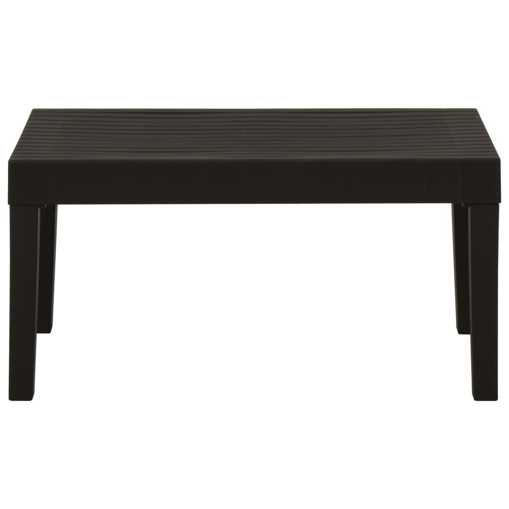Salon de jardin 3 pcs avec coussins Plastique Gris