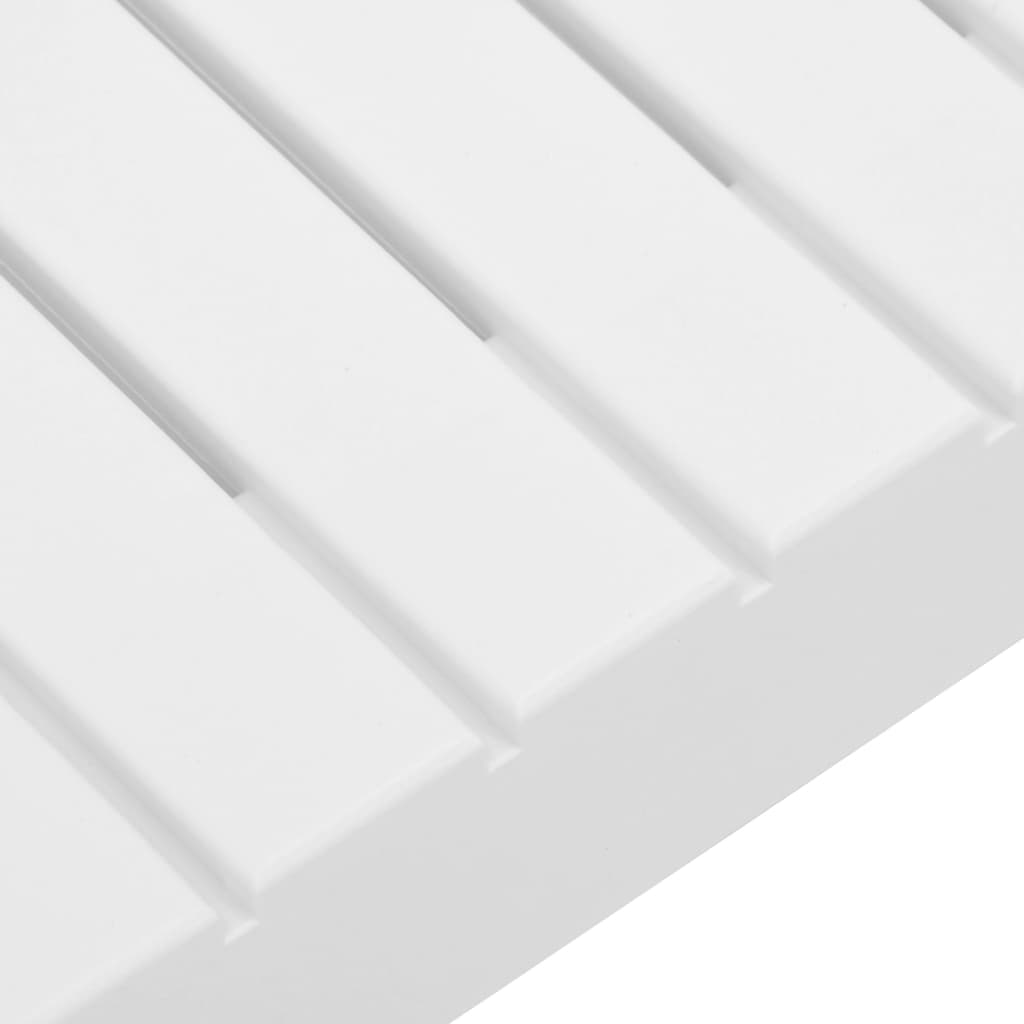Salon de jardin 6 pcs avec coussins Plastique Blanc