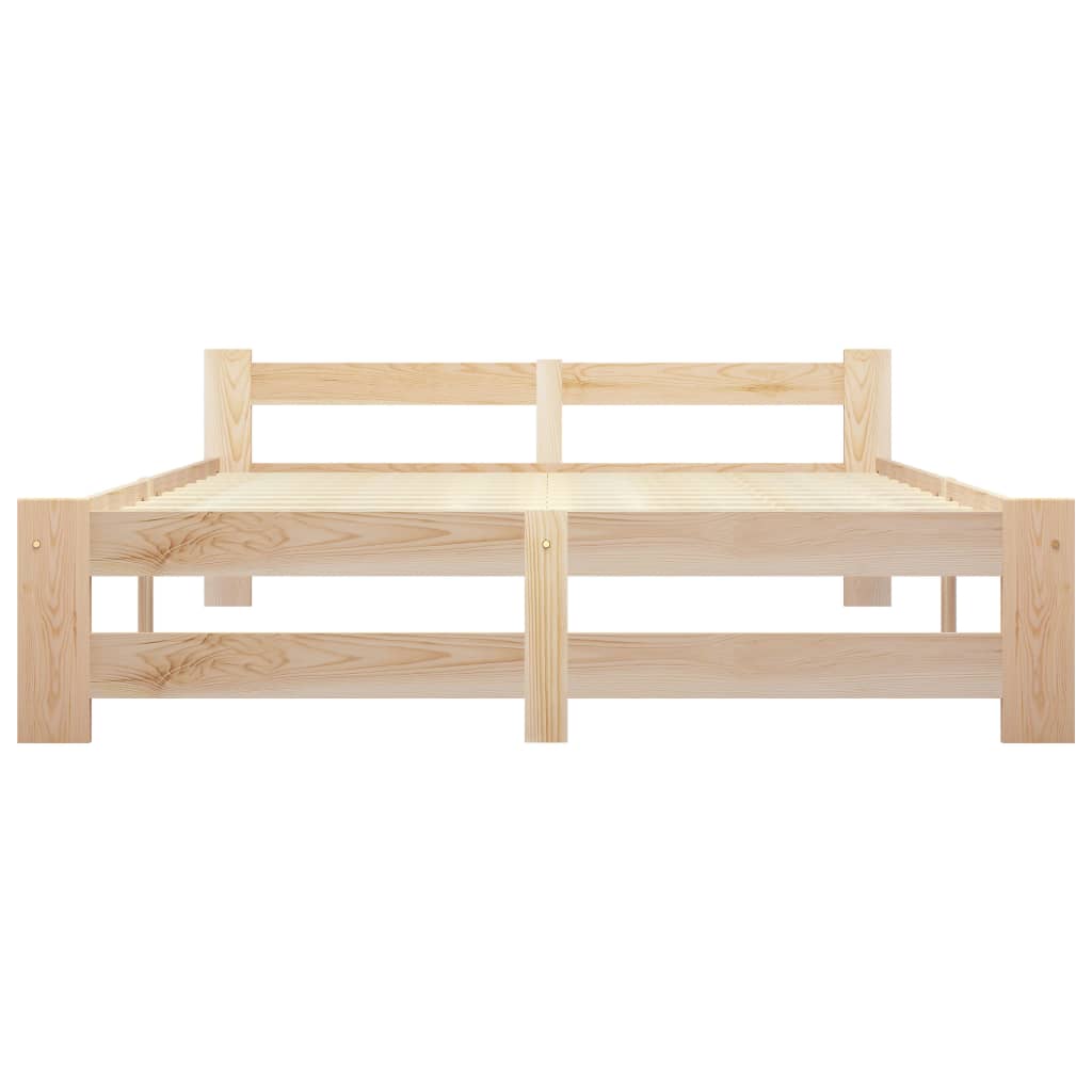 Cadre de lit sans matelas bois massif de pin 140x200 cm - XIOS