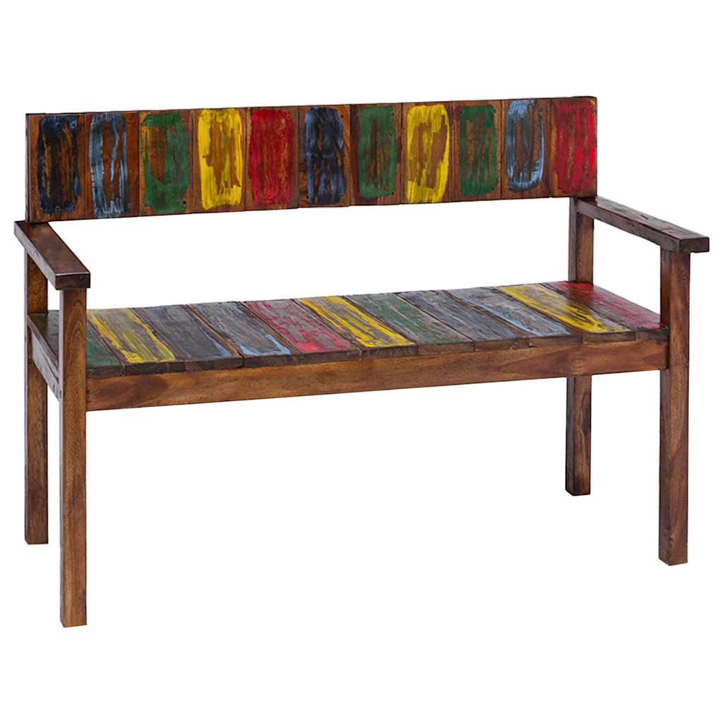 Chaises à manger lot de 4 bois de récupération solide - XIOS