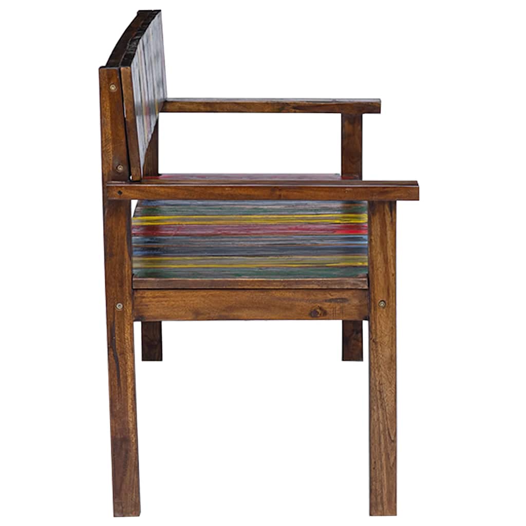 Chaises à manger lot de 4 bois de récupération solide - XIOS