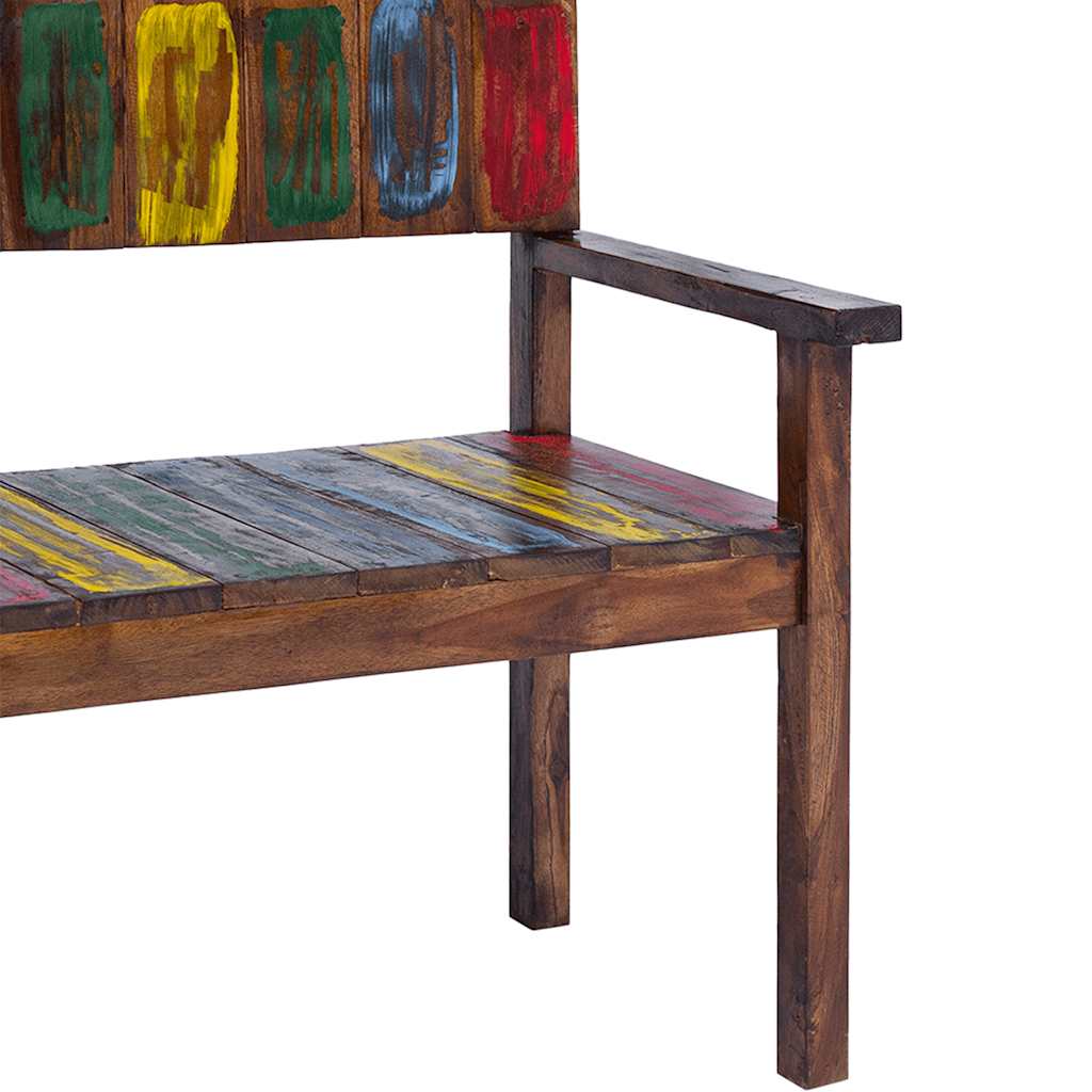 Chaises à manger lot de 4 bois de récupération solide - XIOS