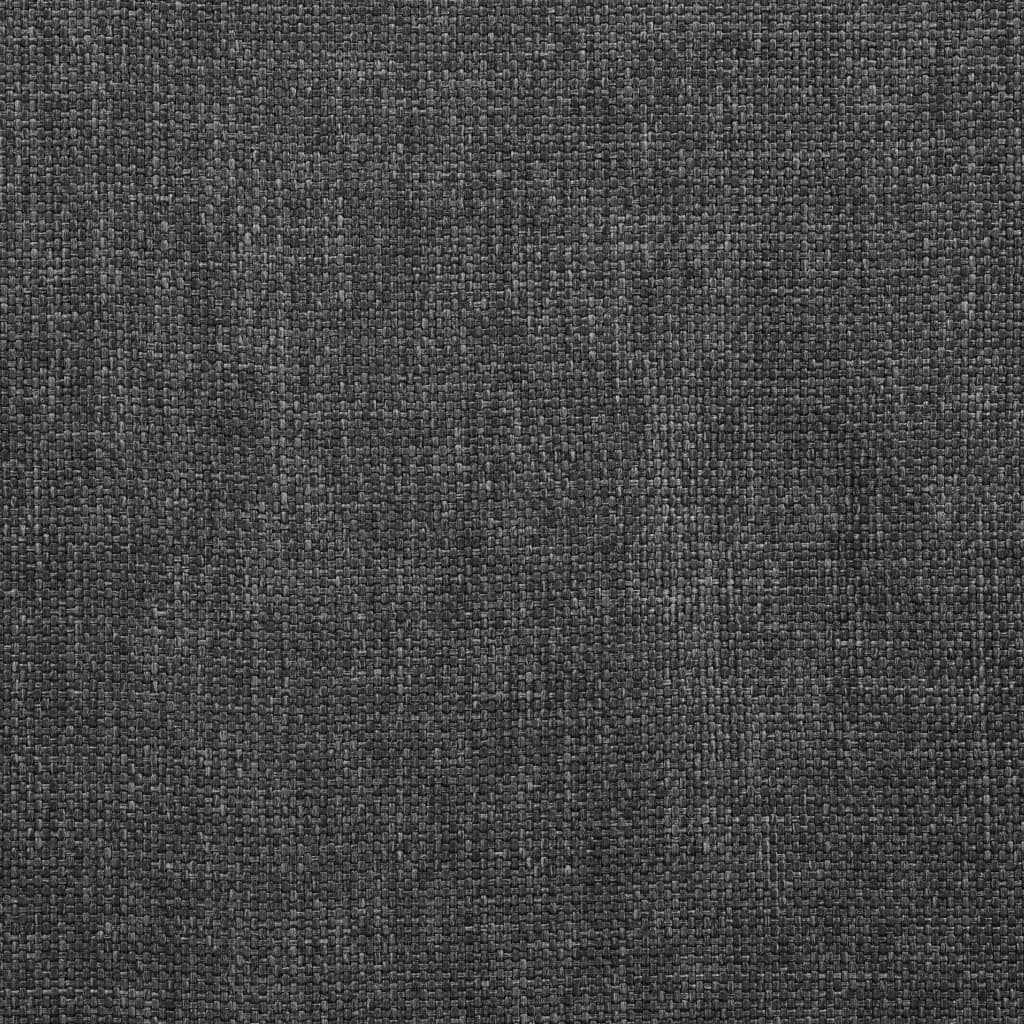 Chaises à manger lot de 4 gris foncé tissu - XIOS