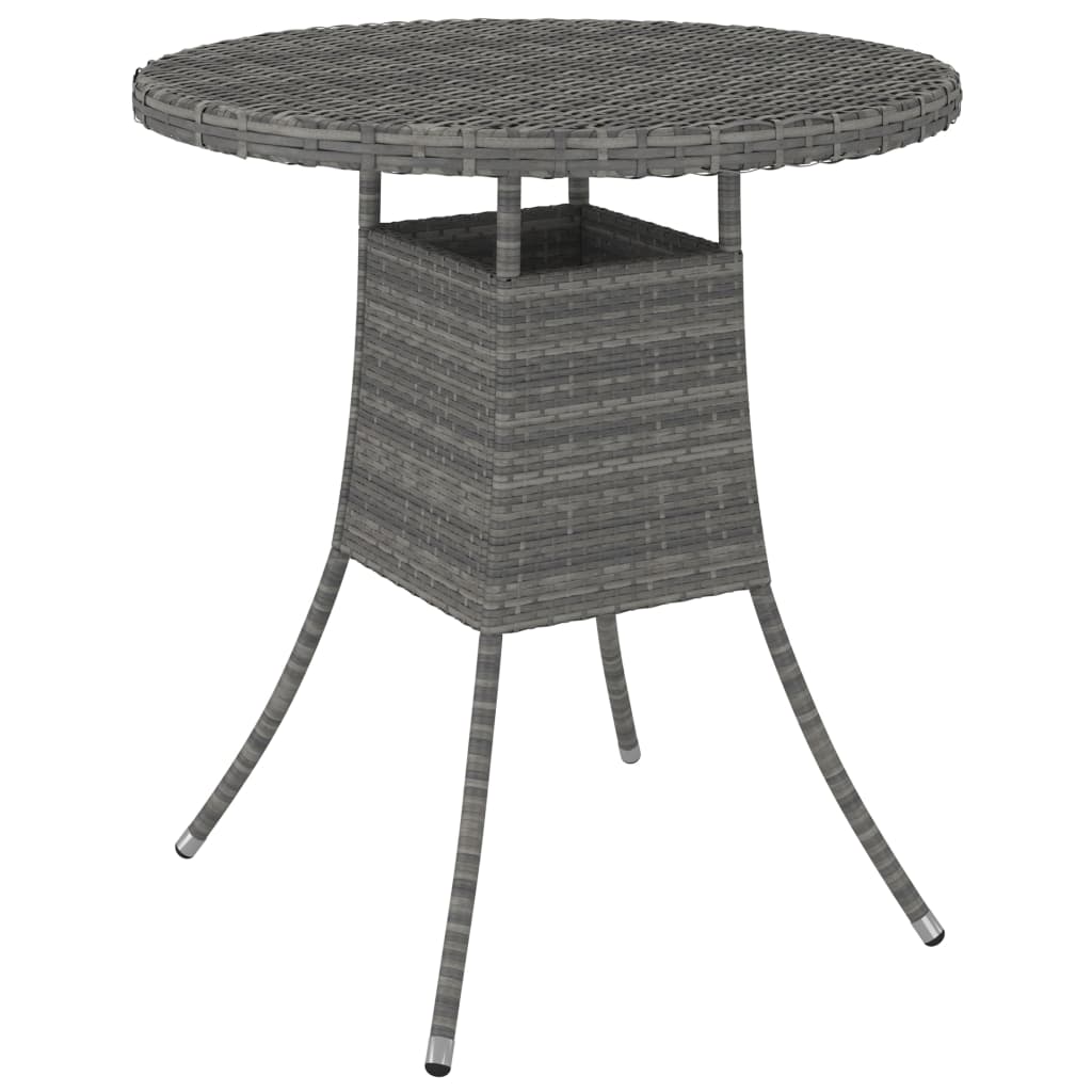 Salon de jardin 5 pcs avec coussins Résine tressée Gris