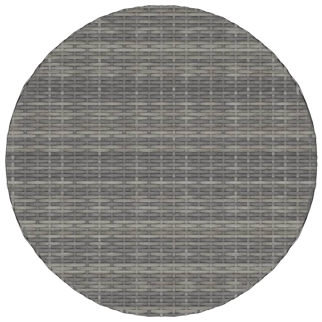 Salon de jardin 5 pcs avec coussins Résine tressée Gris