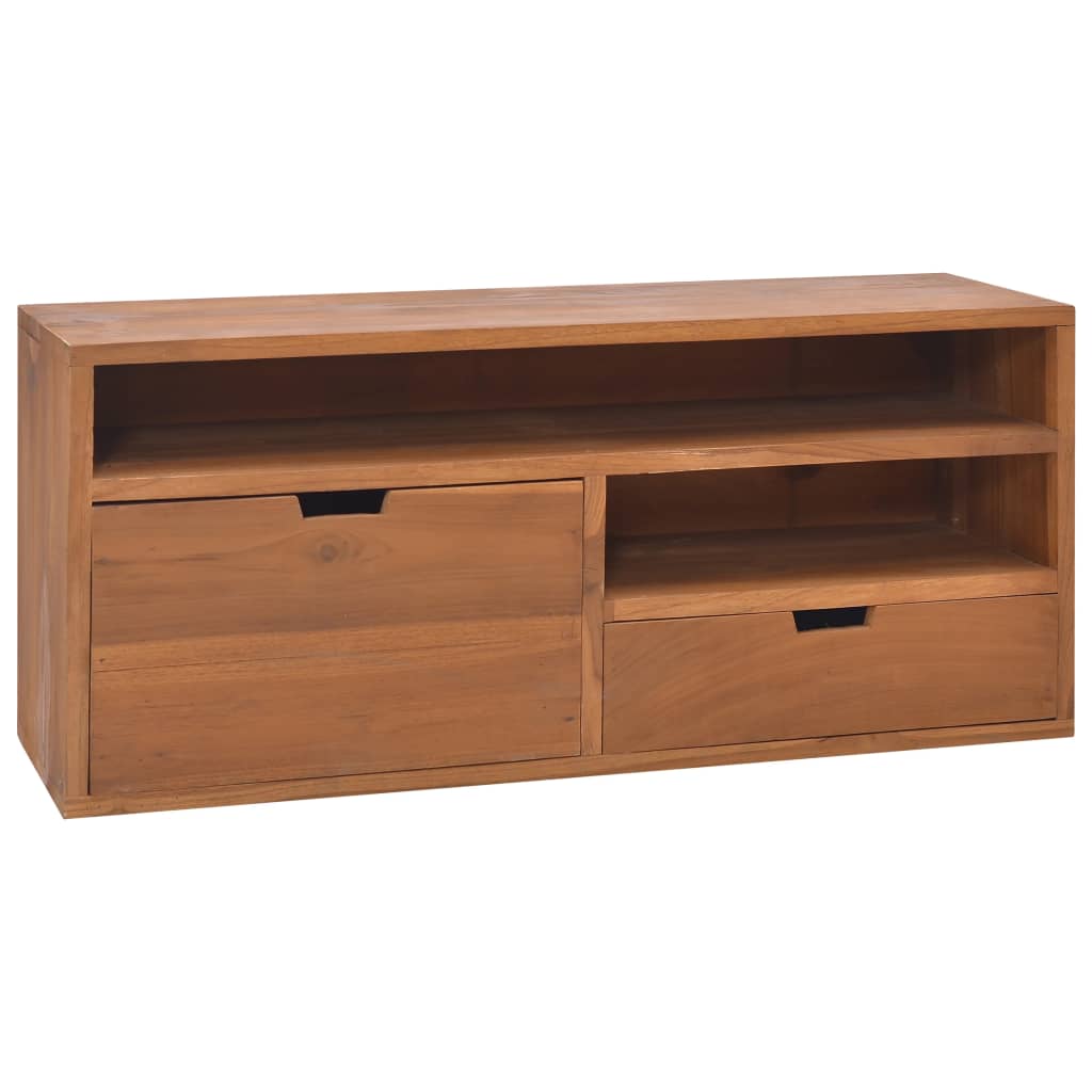 Meuble TV 90x30x40 cm Bois de teck massif - XIOS