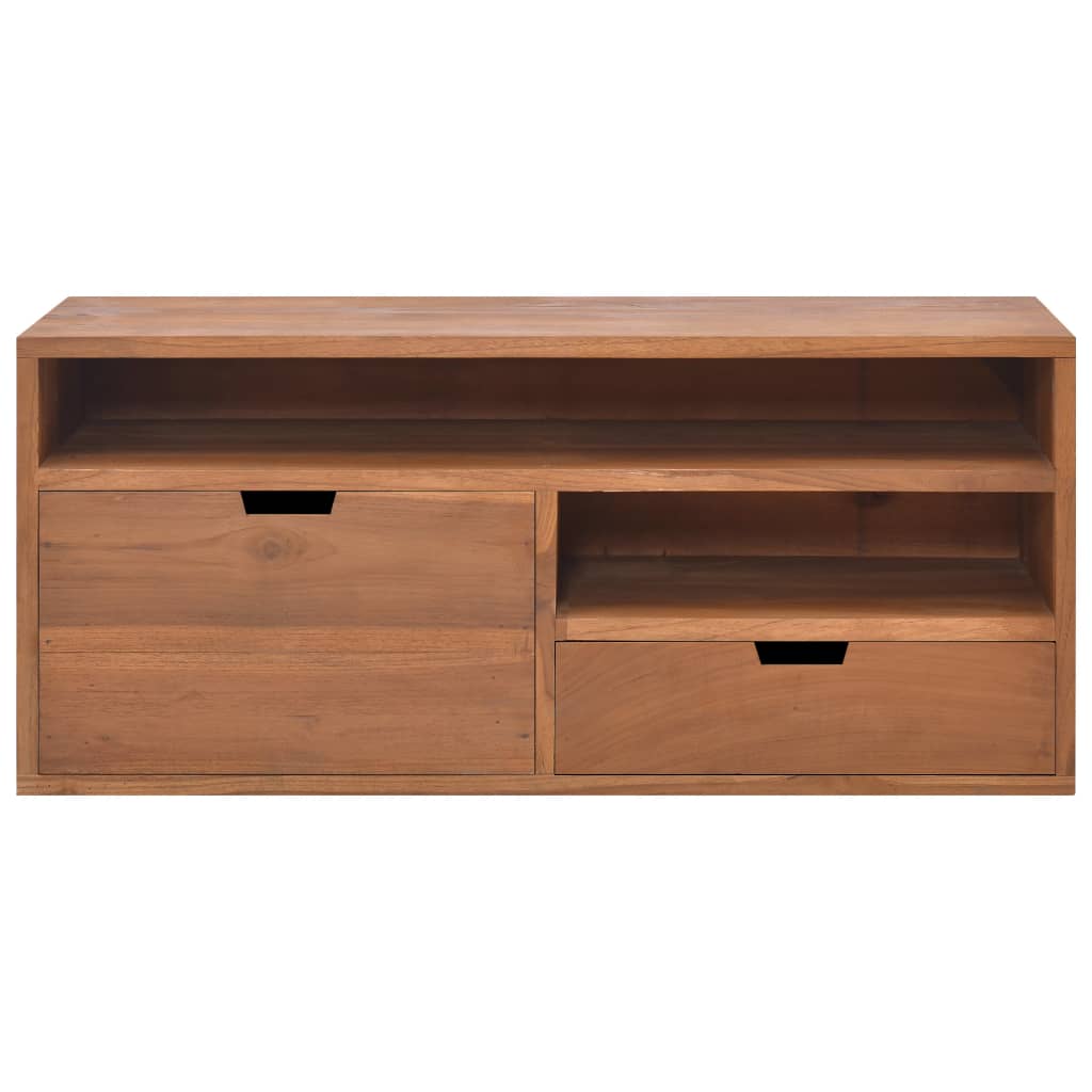 Meuble TV 90x30x40 cm Bois de teck massif - XIOS